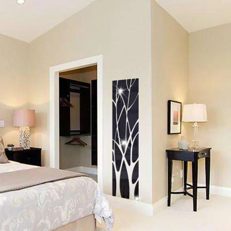 3D Tree Mirror Wall Sticker