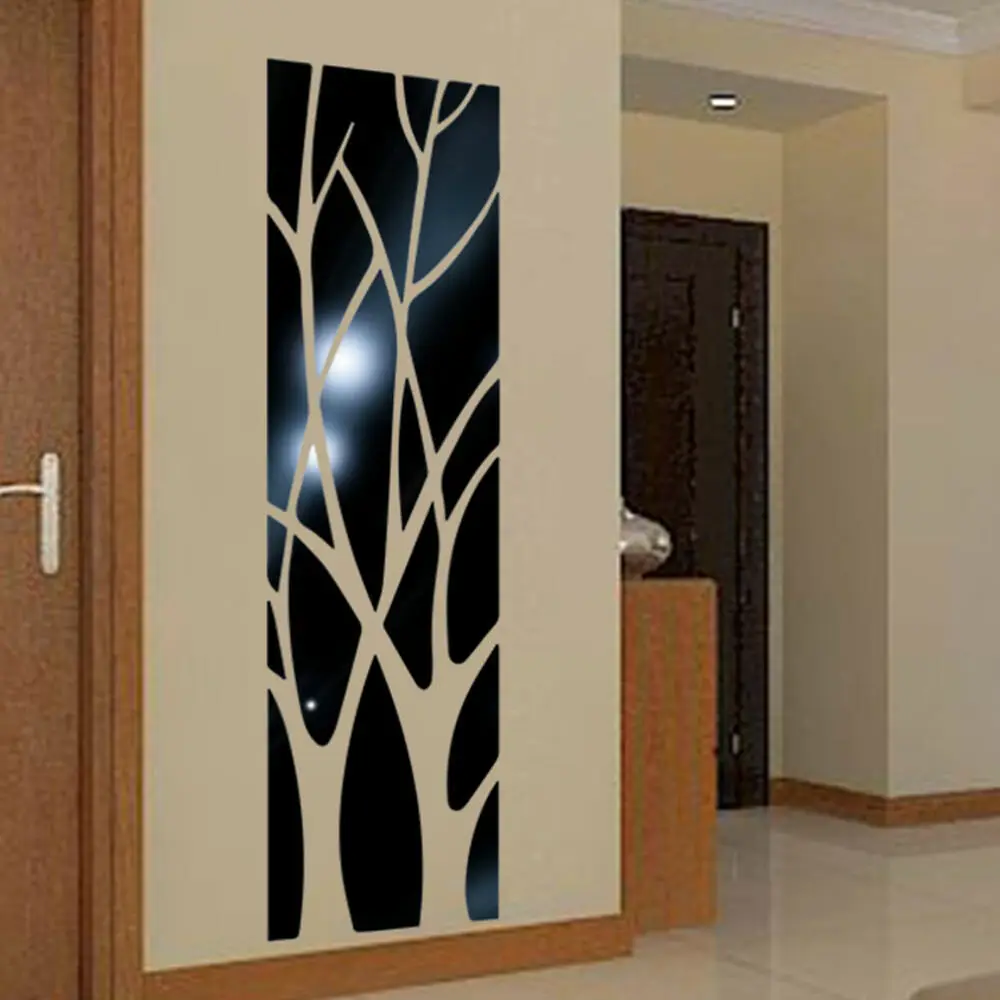 3D Tree Mirror Wall Sticker