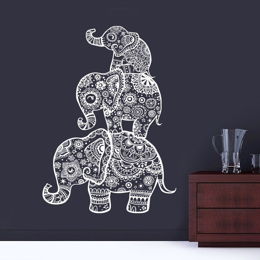 Three Elephants Wall Sticker