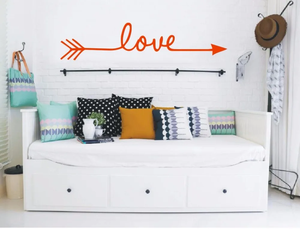 Love Printed Vinyl Wall Sticker