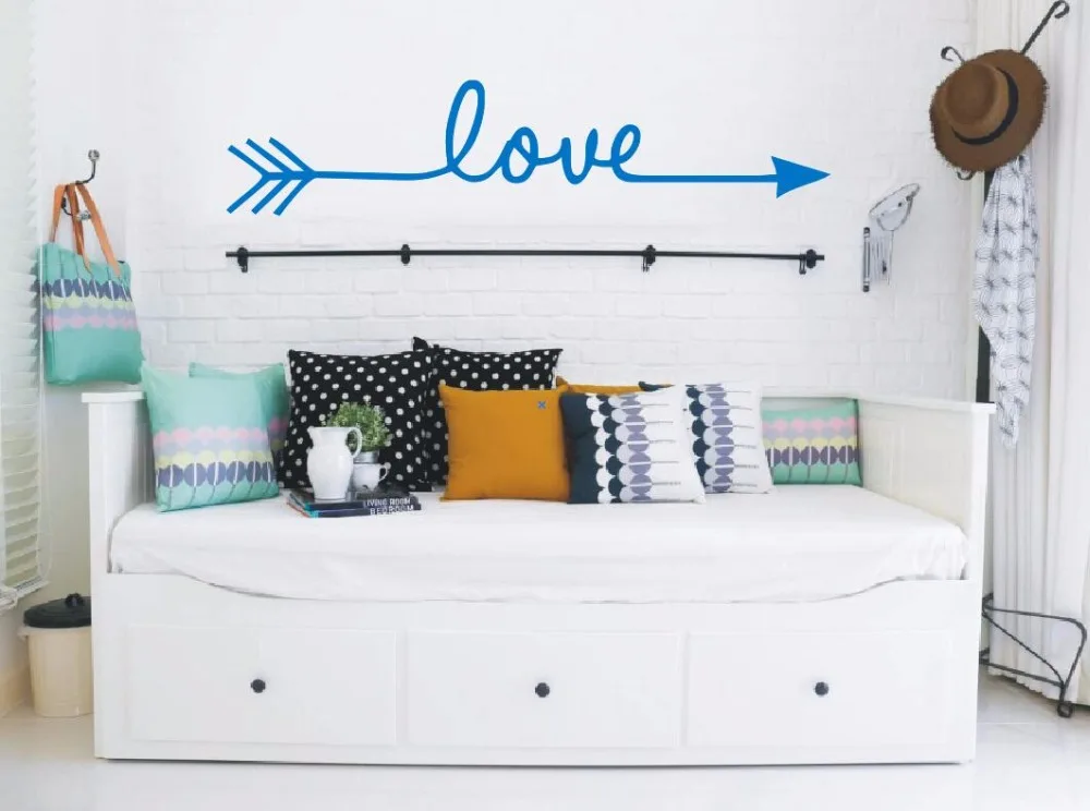 Love Printed Vinyl Wall Sticker