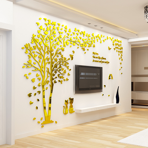 Couple Tree Acrylic Wall Stickers