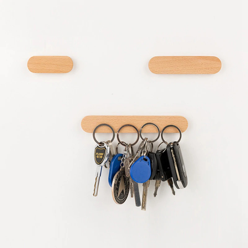 Wooden Key Holder Magnetic Hook