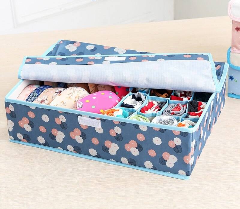 Printed Foldable Socks Organizer