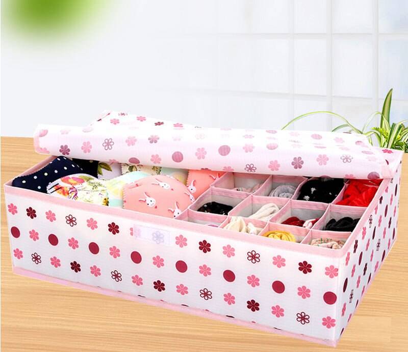 Printed Foldable Socks Organizer