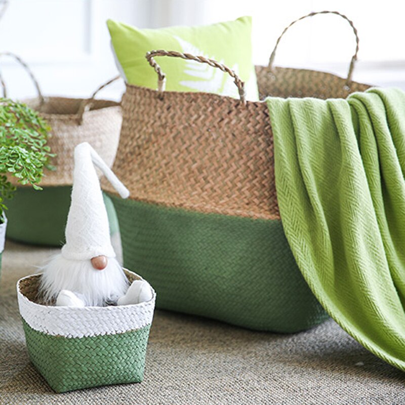 Nordic Folding Wicker Basket