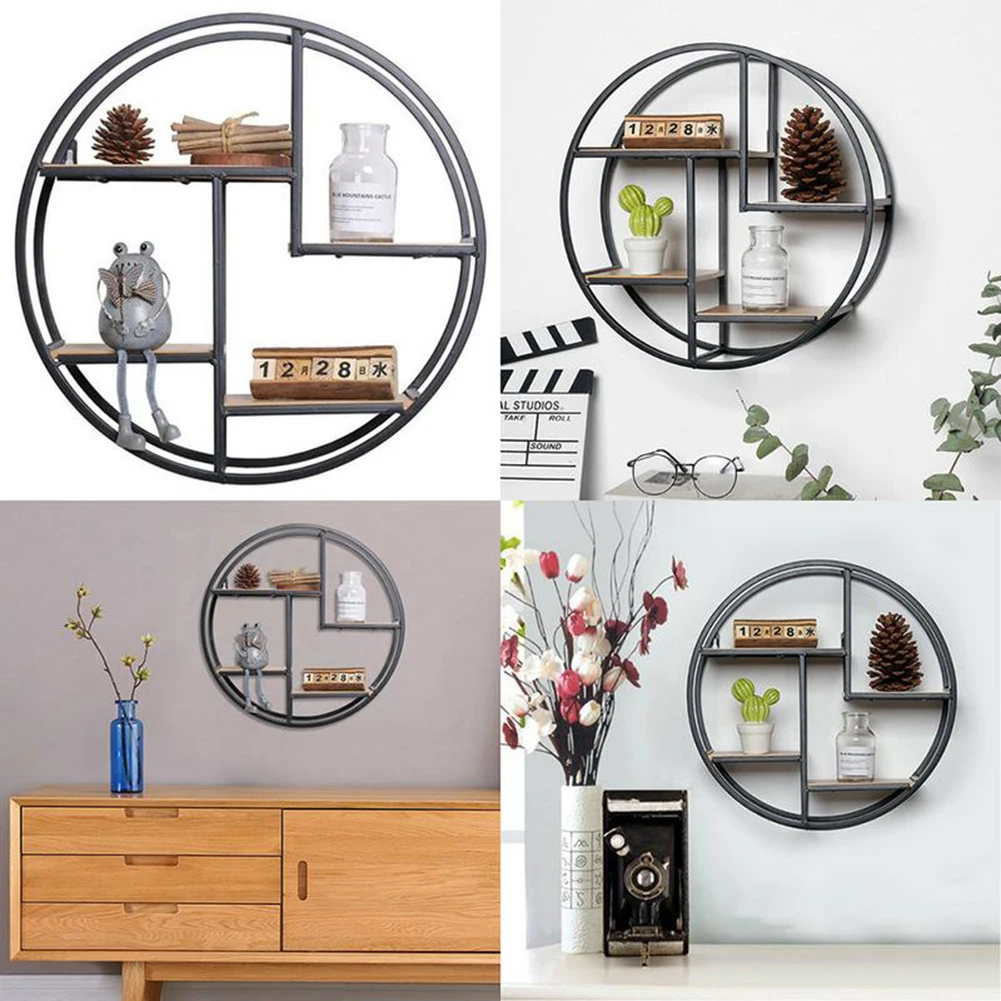 Wall Mounted Iron Shelf