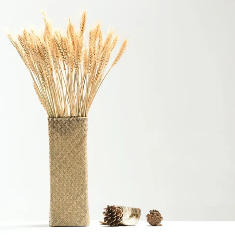 Woven Rattan Vase