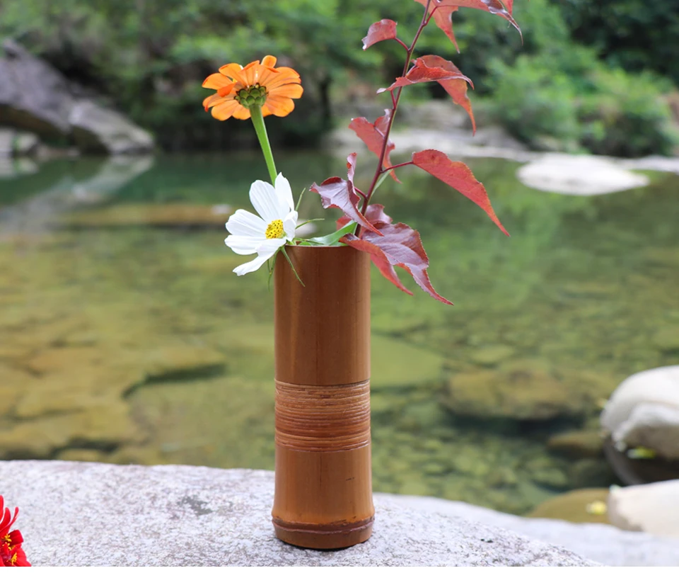 Japanese Style Bamboo Flower Vase