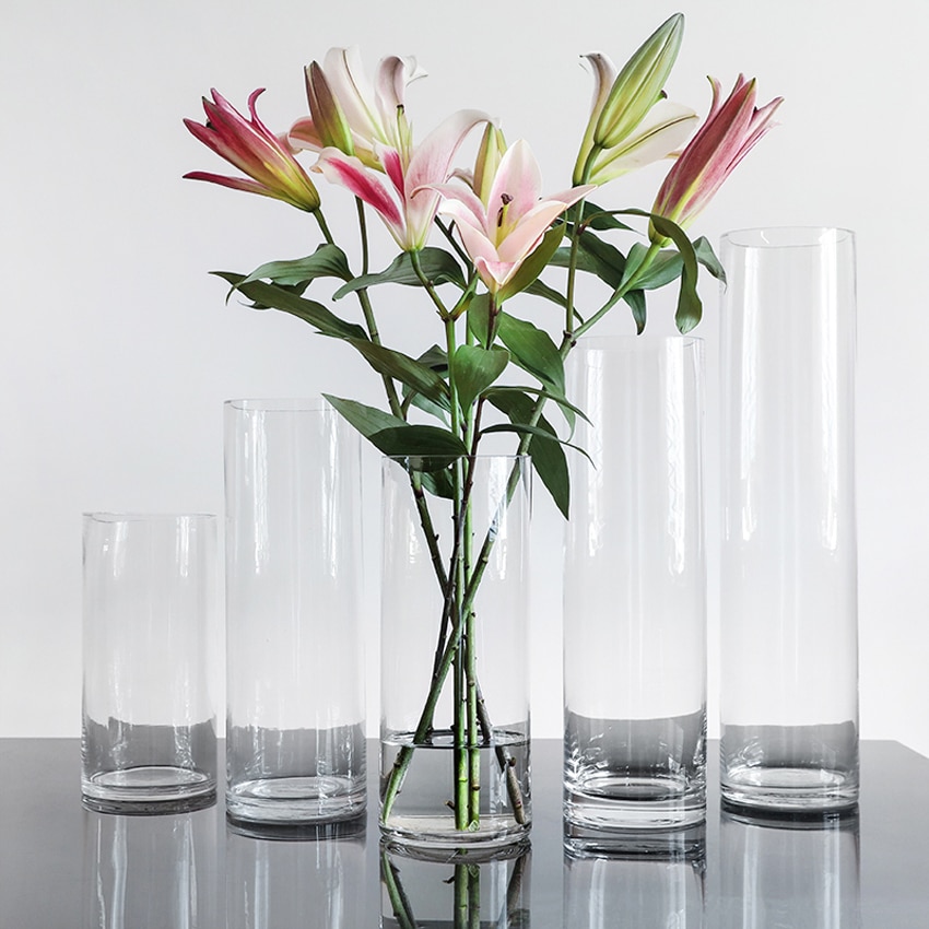 Simple Cylinder Glass Vase