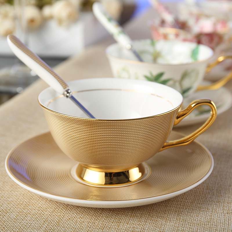 Luxury Ceramic Bone China Coffee Cup Set