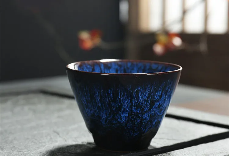 Gradient Color Ceramic Tea Cup