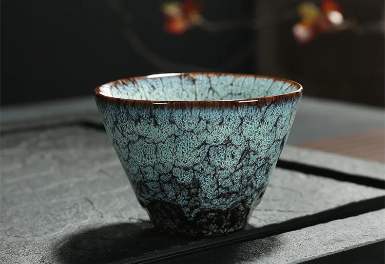 Gradient Color Ceramic Tea Cup