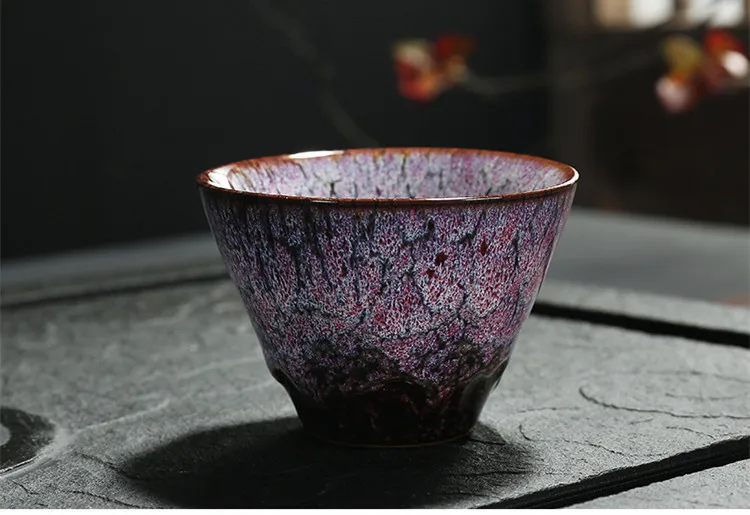 Gradient Color Ceramic Tea Cup