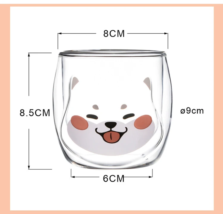 Shiba Inu Glass Cup