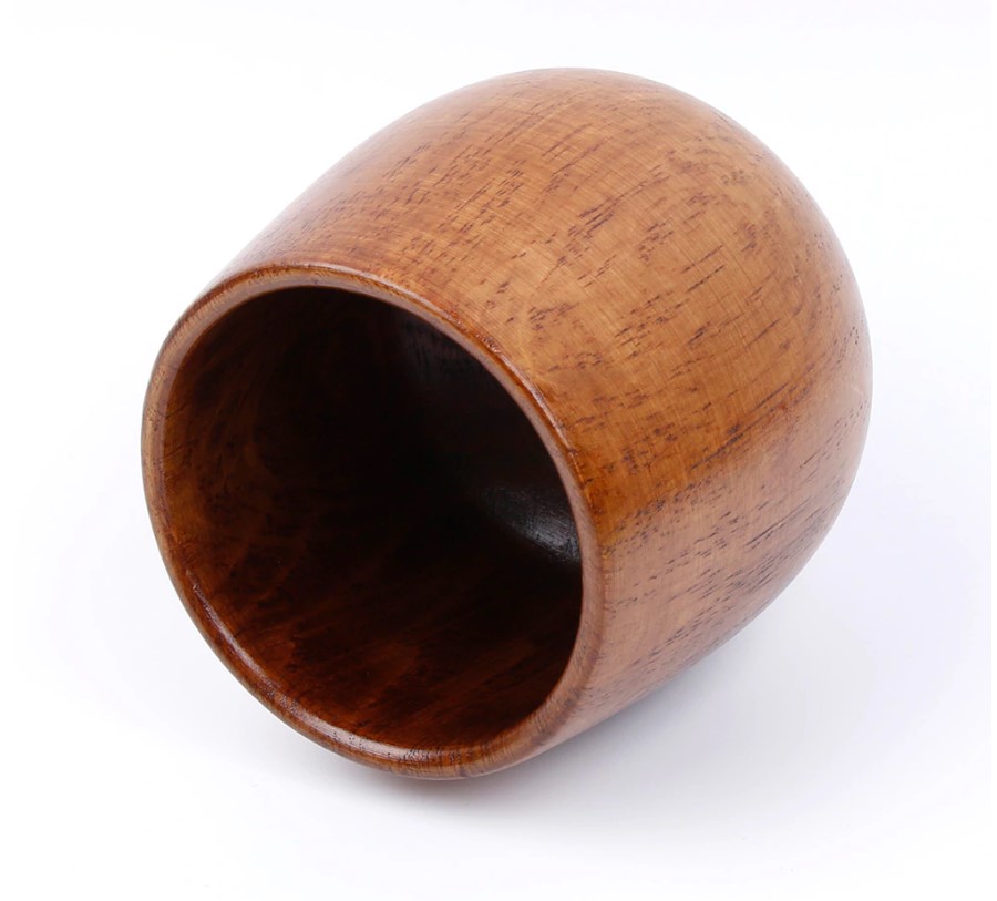 Solid Wood Tea Cup