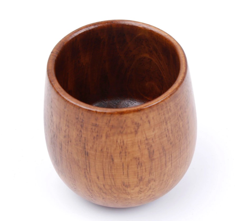 Solid Wood Tea Cup