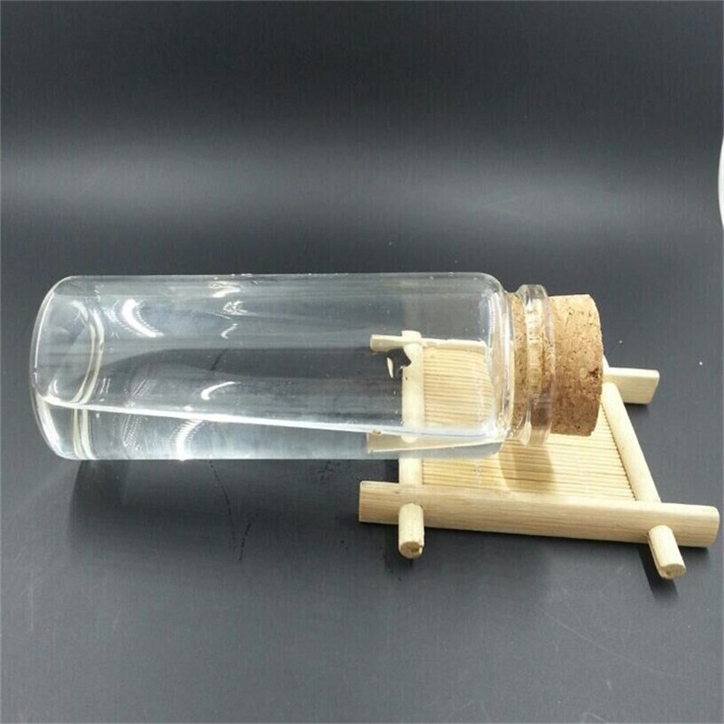 Transparent Glass Bottle with Cork