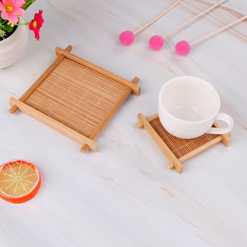 Heat Insulation Bamboo Tray For Dishes