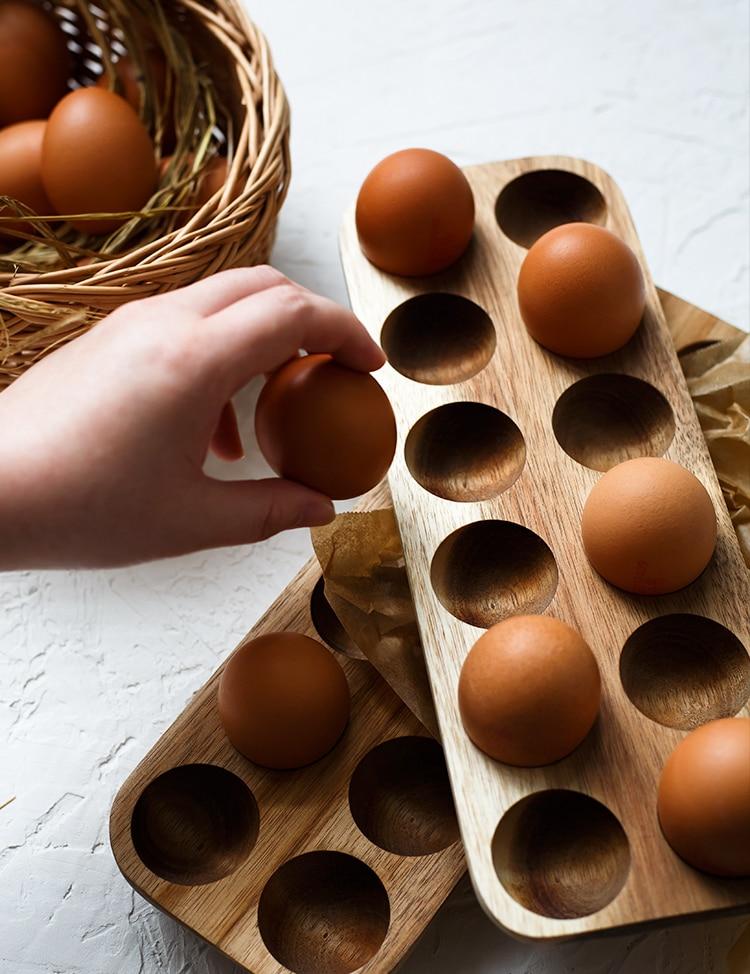 Wooden Egg Storage Box