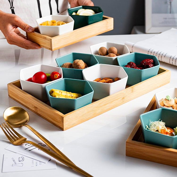 Creative Ceramic  Snack Trays Set