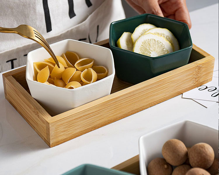 Creative Ceramic  Snack Trays Set