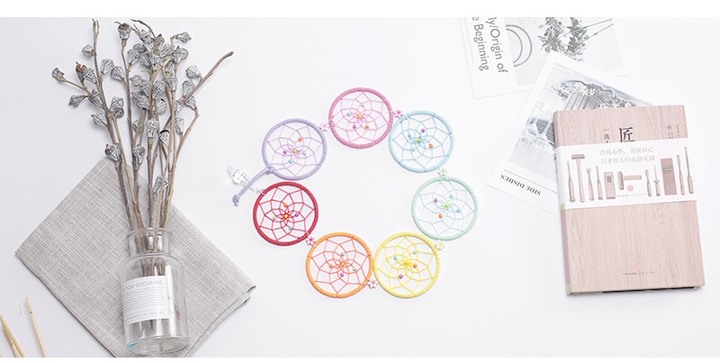 Colorful 7 Chakra Rings Dream Catcher