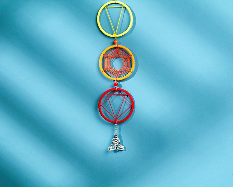 Colorful 7 Chakra Rings Dream Catcher