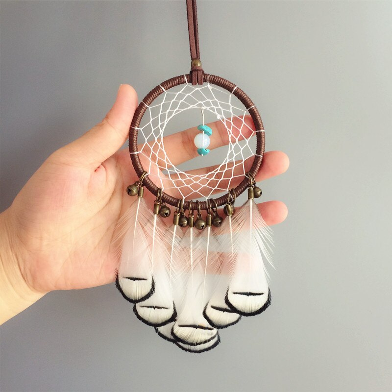 Handmade Dream Catcher with Feathers and Jingle Bells