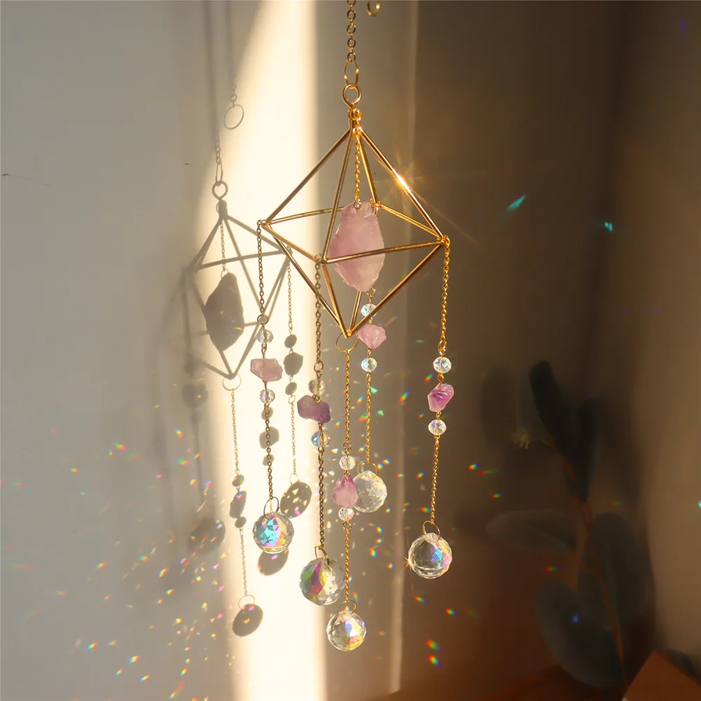 Modern Geometric Crystal Suncatcher