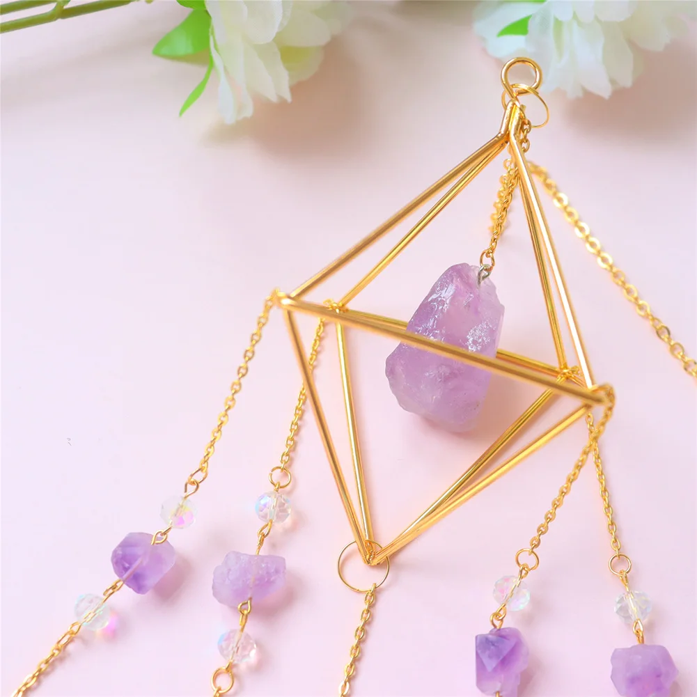 Modern Geometric Crystal Suncatcher