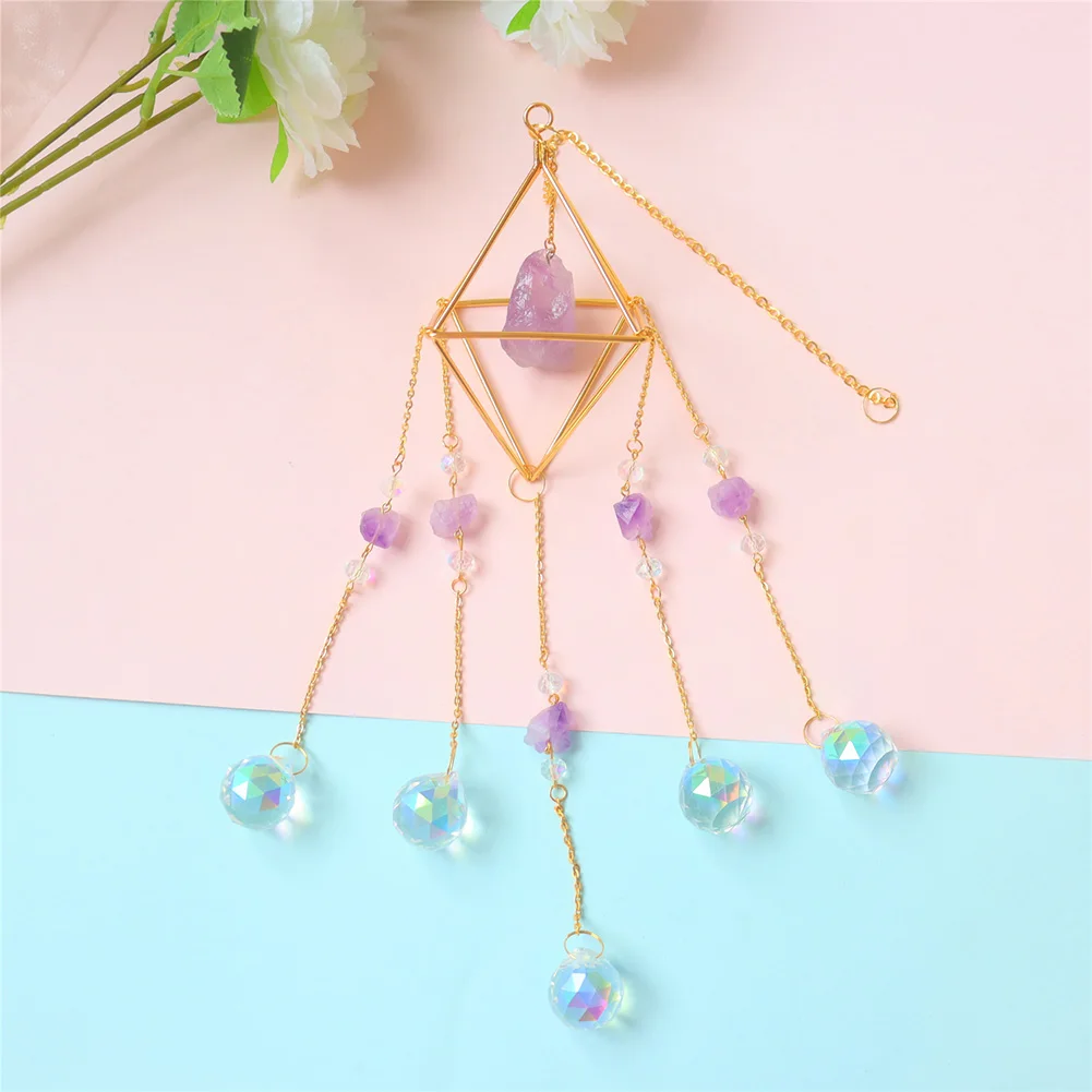 Modern Geometric Crystal Suncatcher