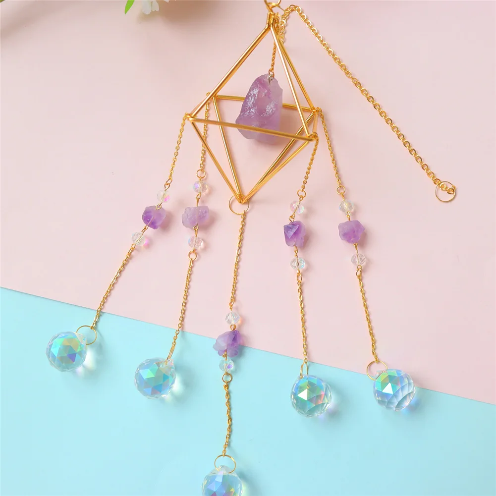 Modern Geometric Crystal Suncatcher