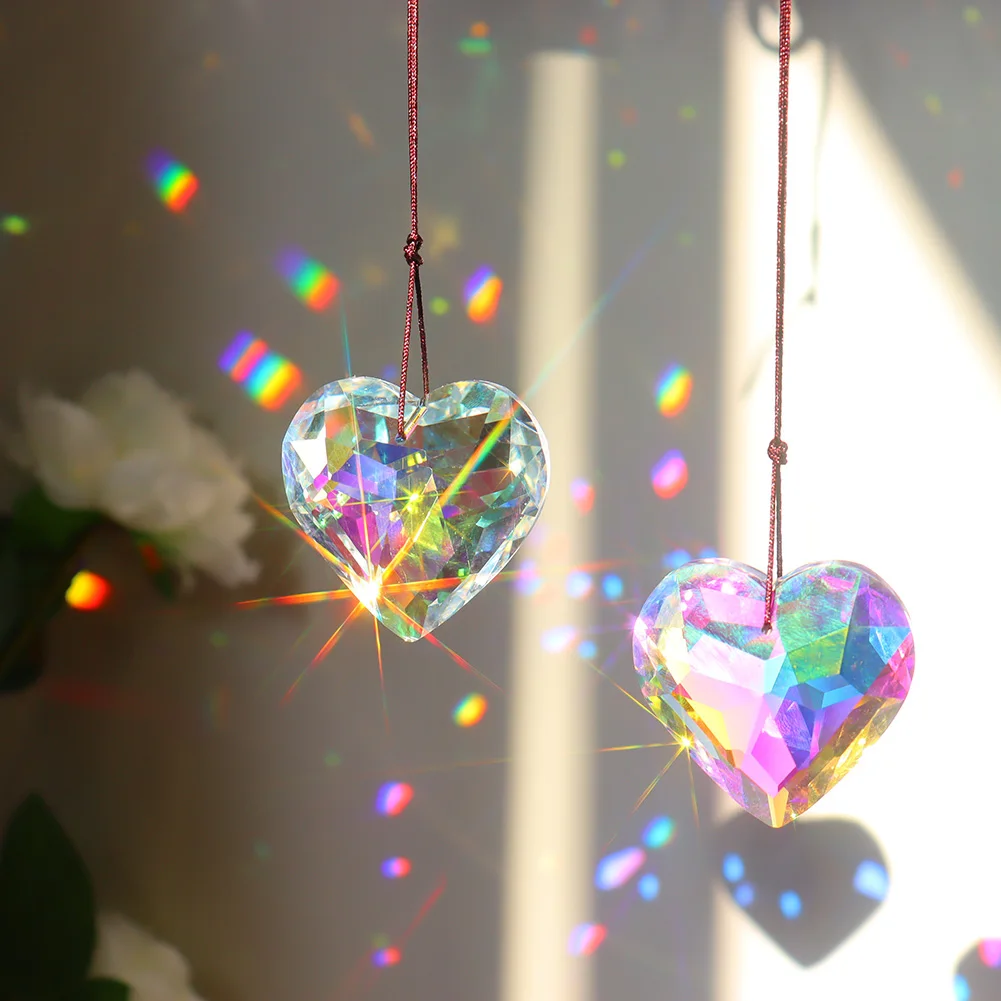 Heart Shape Crystal Sun Catcher