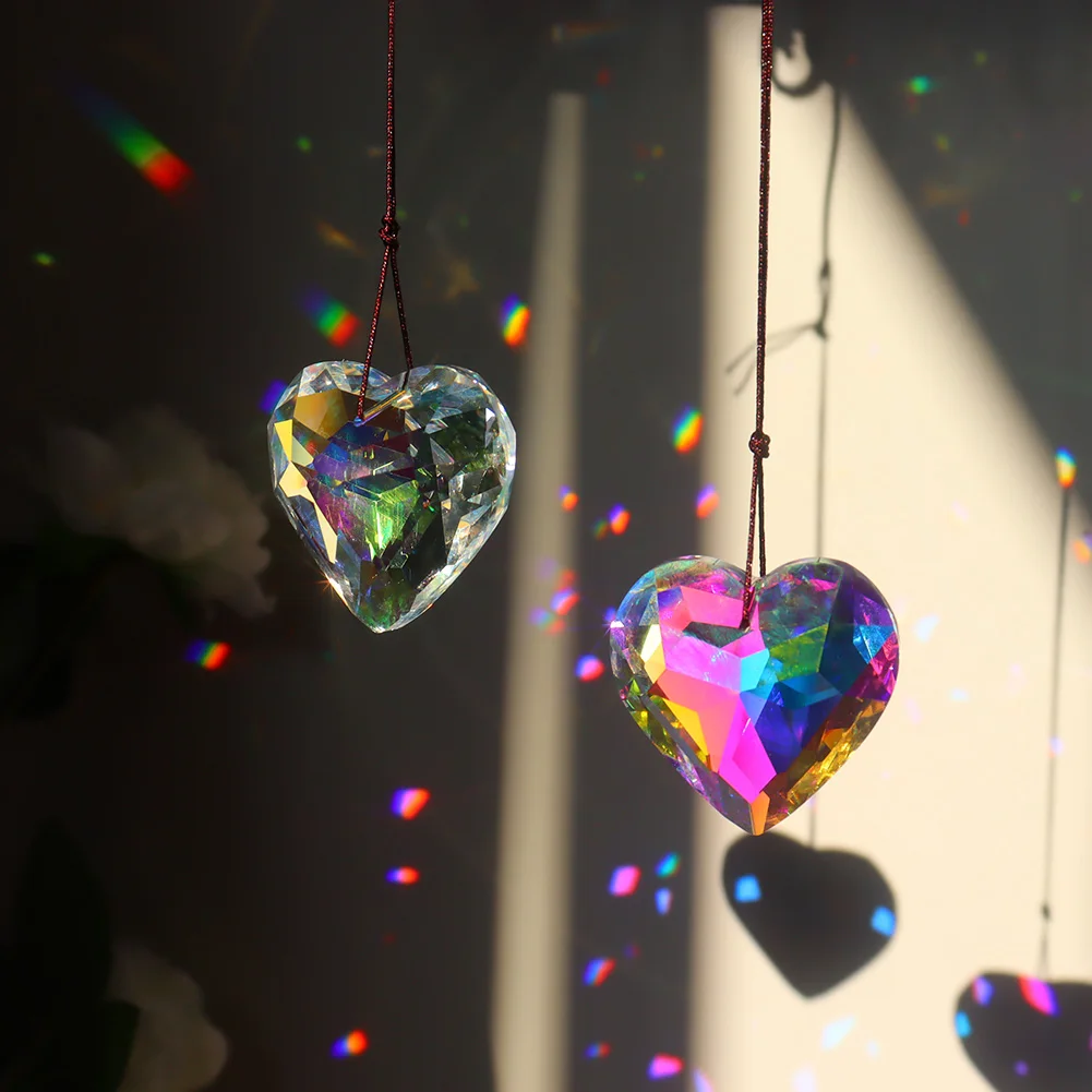 Heart Shape Crystal Sun Catcher