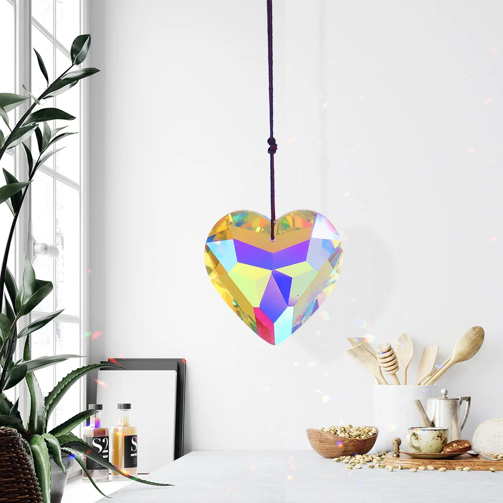 Heart Shape Crystal Sun Catcher