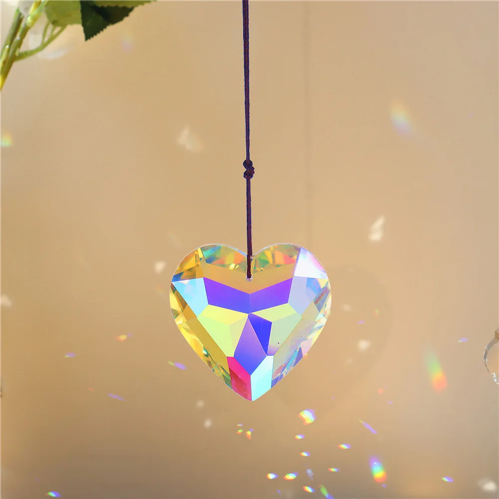 Heart Shape Crystal Sun Catcher