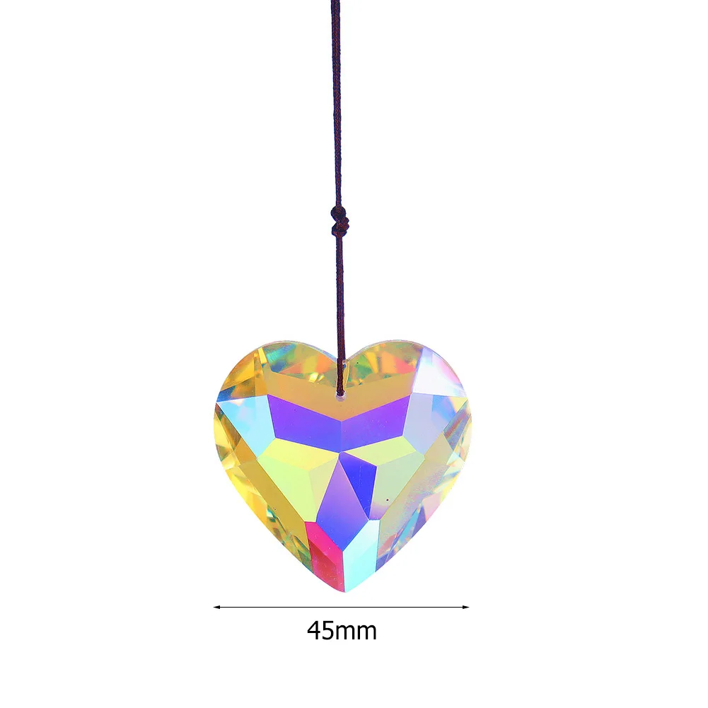 Heart Shape Crystal Sun Catcher