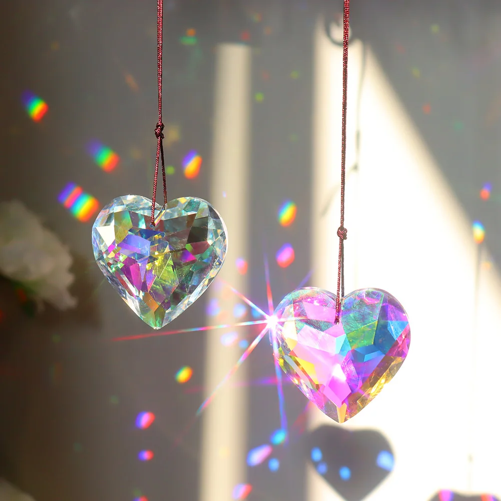 Heart Shape Crystal Sun Catcher