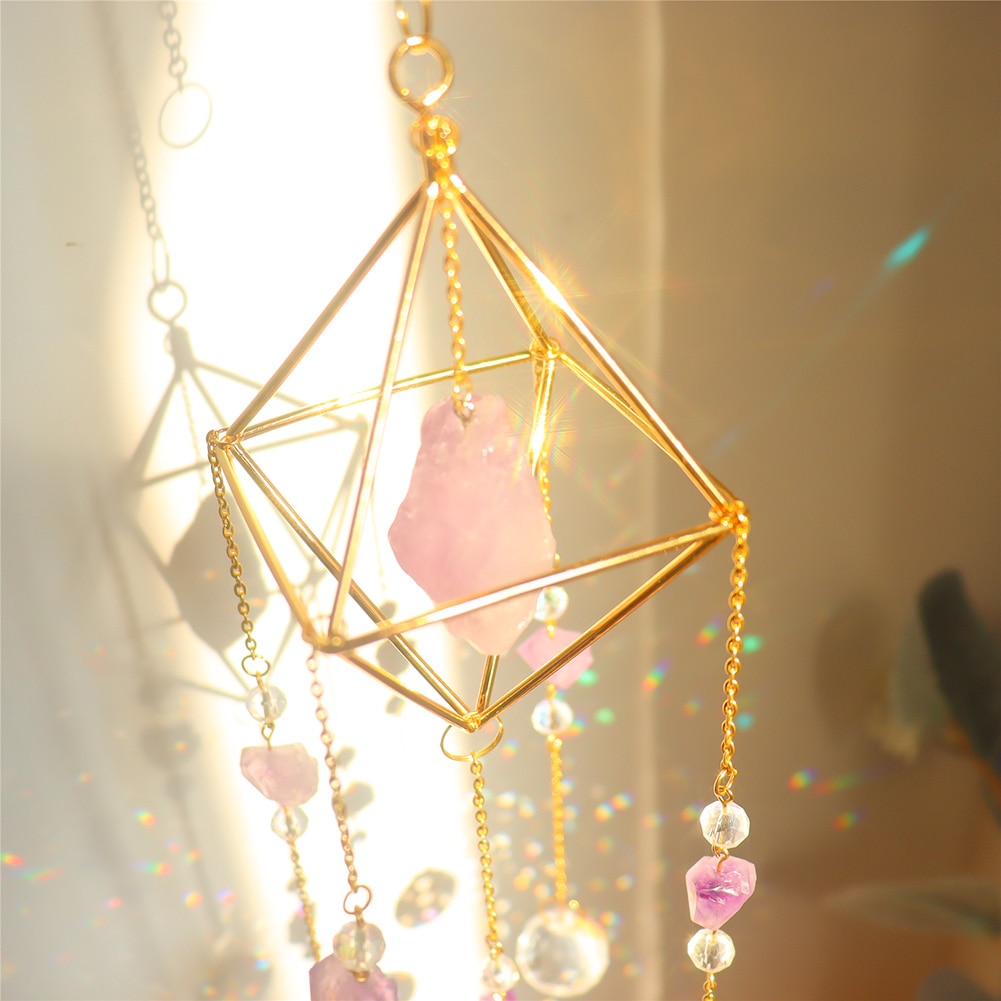 Modern Geometric Crystal Suncatcher