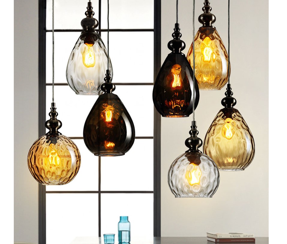 Water Drop Glass Pendant Lighting