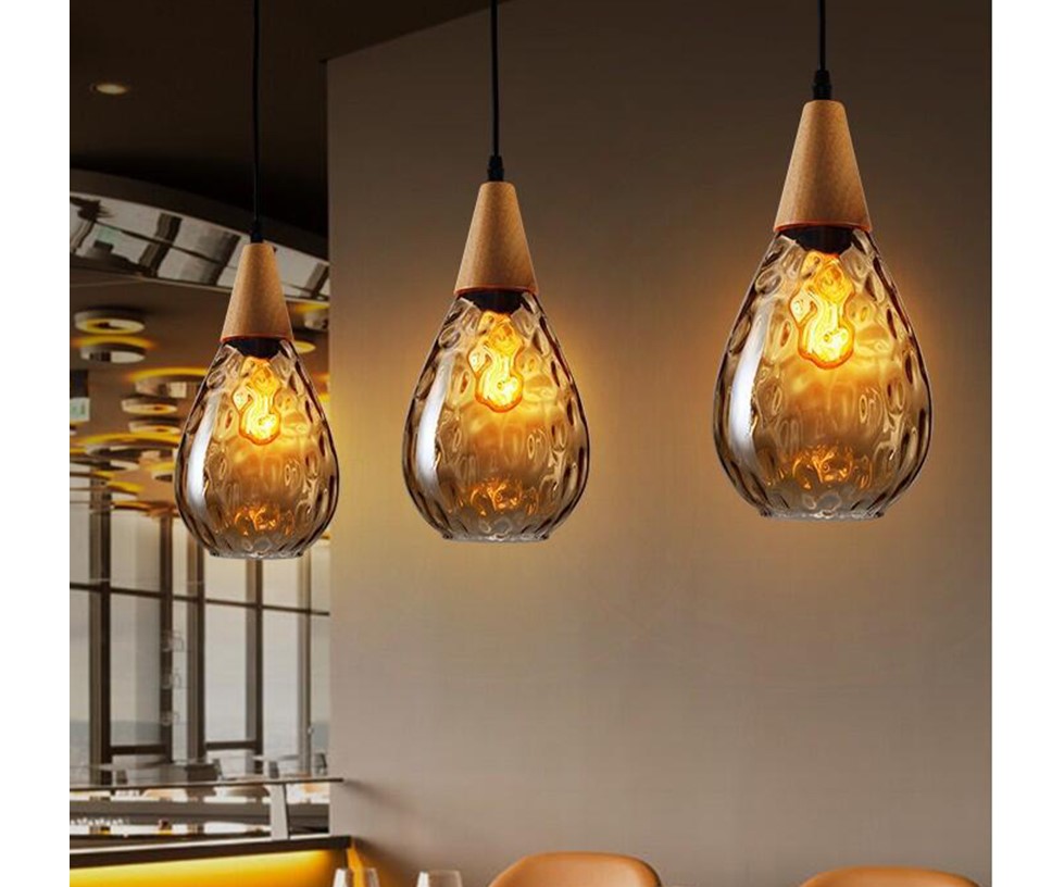 Water Drop Glass Pendant Lighting