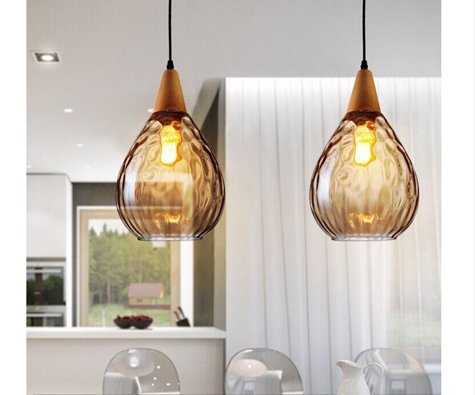 Water Drop Glass Pendant Lighting