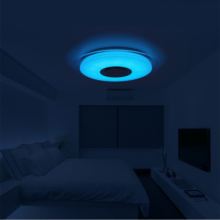 Modern LED Ceiling Lamp with Bluetooth Support