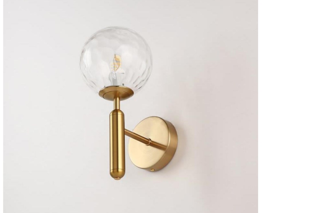 Ice Ball Glass Wall Lamp