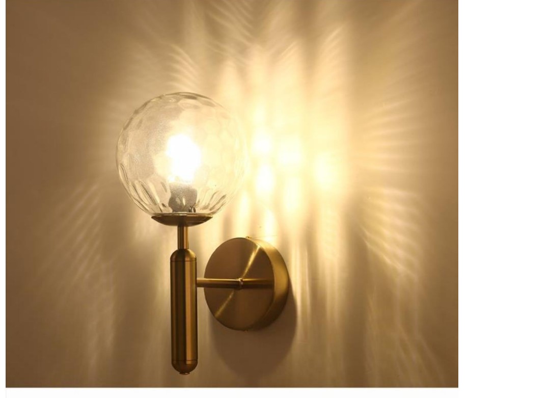 Ice Ball Glass Wall Lamp