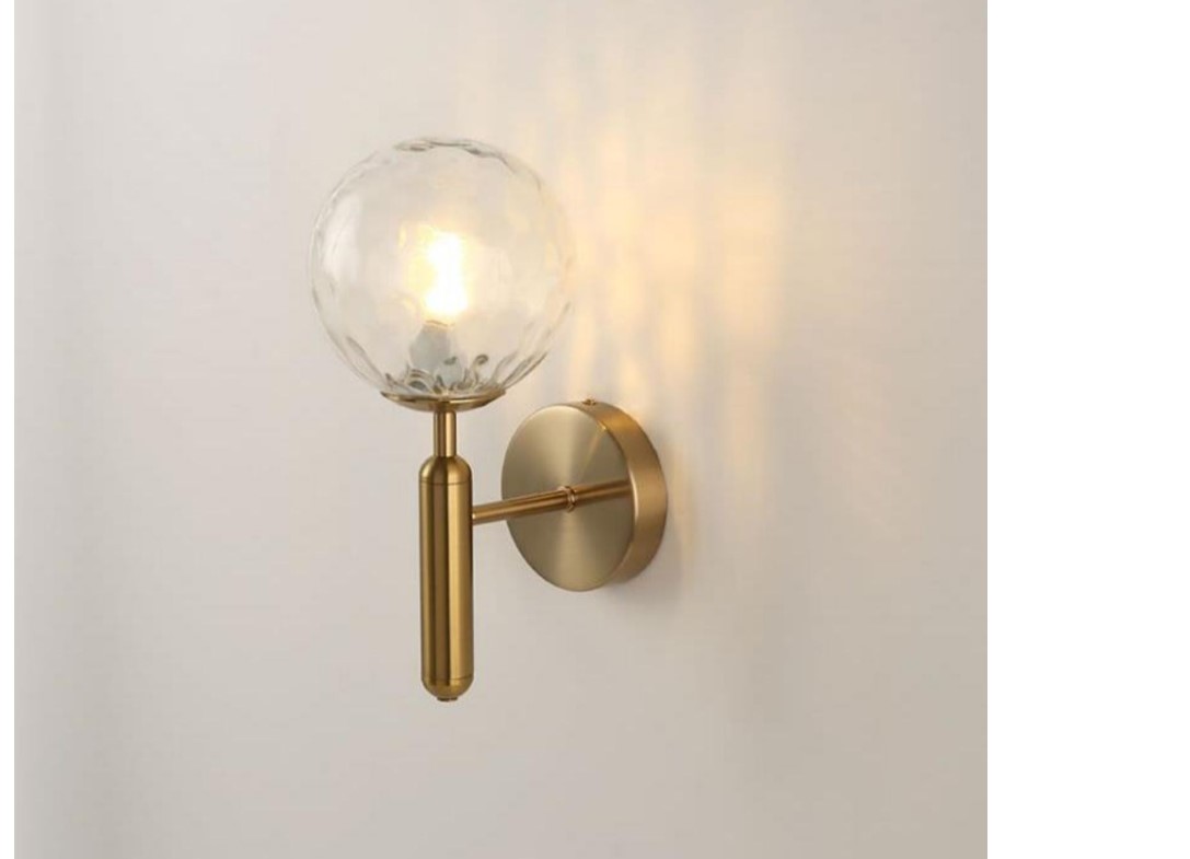 Ice Ball Glass Wall Lamp