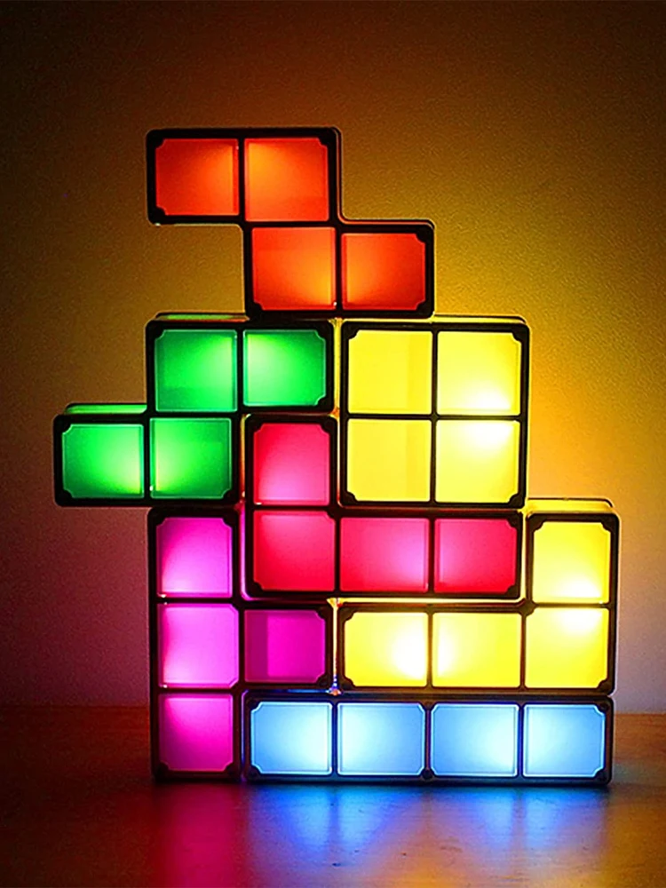 LED Tetris Toy Night Light