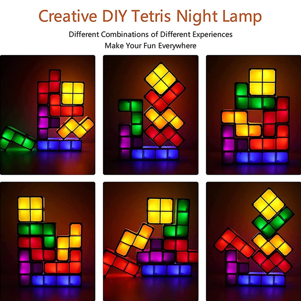 LED Tetris Toy Night Light