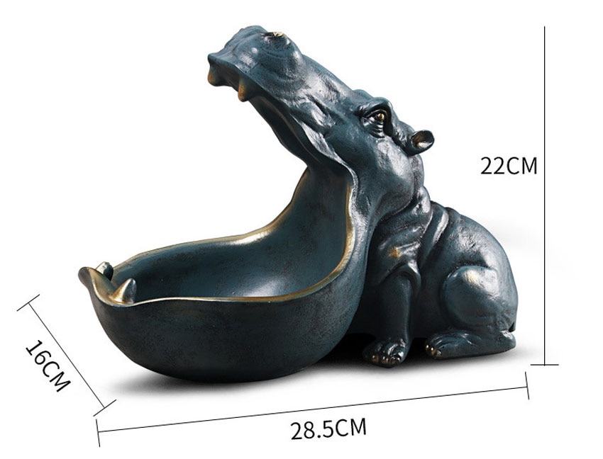 Hippo Candy Container Figurine